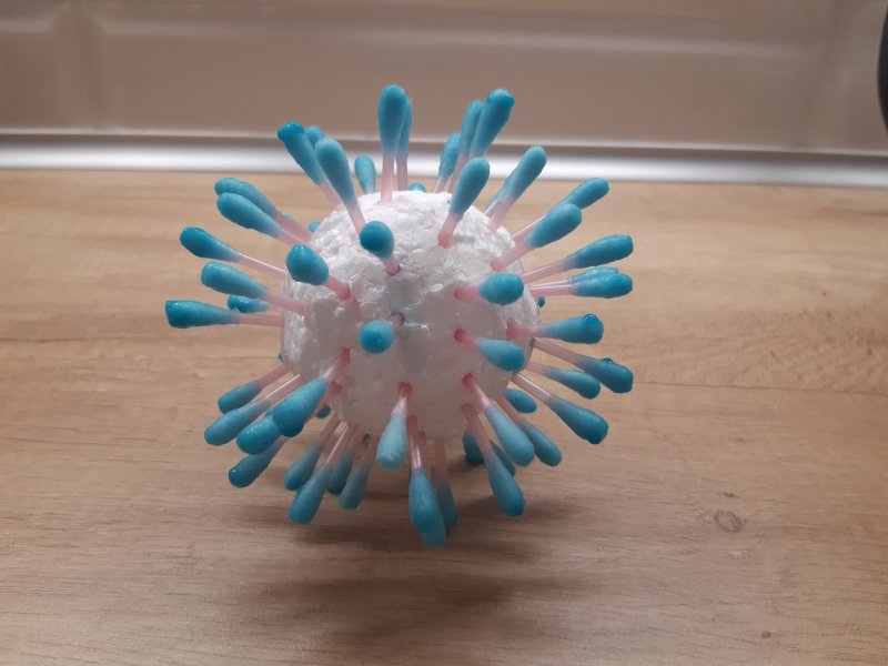 Три д модель вируса гриппа
