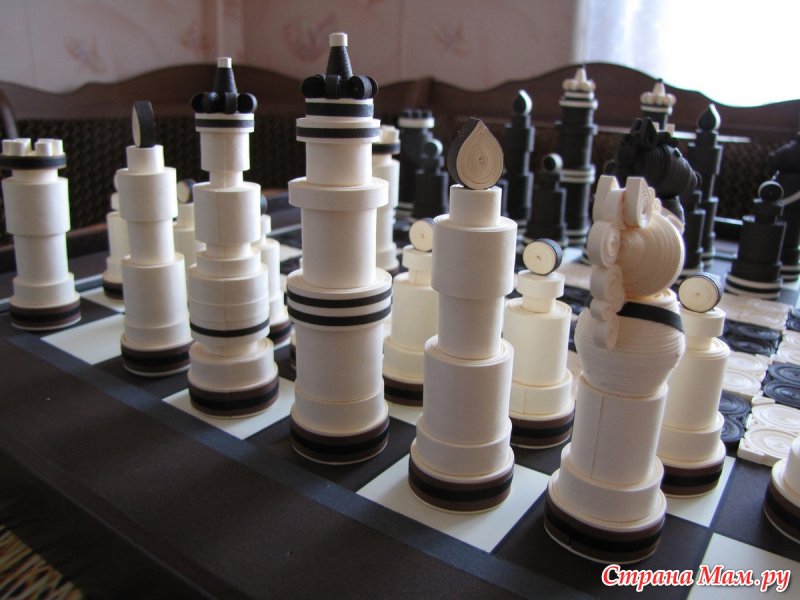 Квиллинг шахматные фигуры