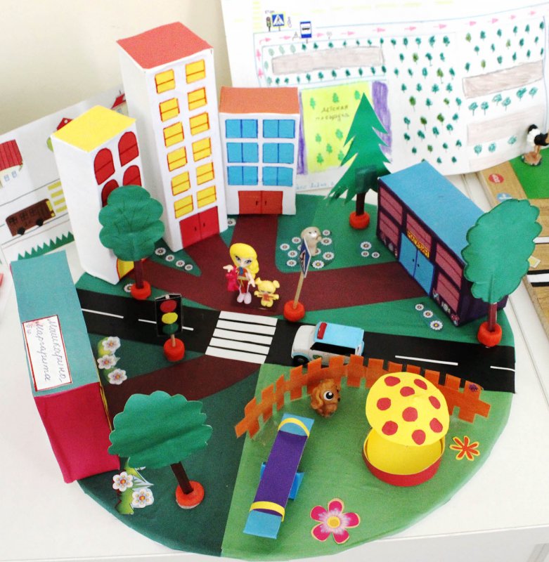 Макет улицы для детского сада