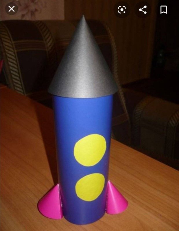 Ракета из тубы для детей