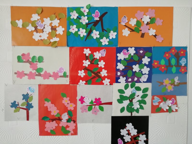 Объемные цветы из цветной бумаги для детей