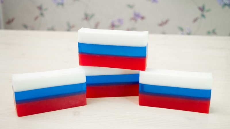 Мыло российский флаг