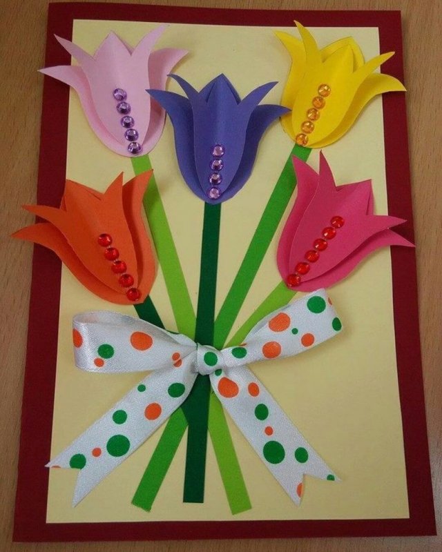 Поделки цветы для дошкольников