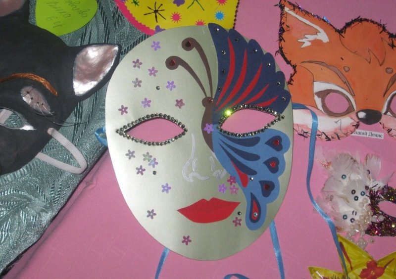 Маскарадная маска в детский сад