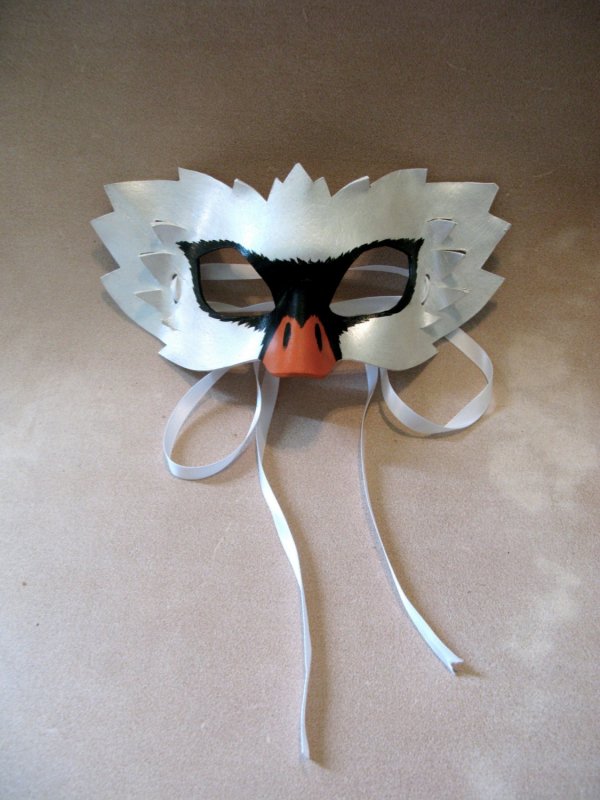 Журавль маска для детей