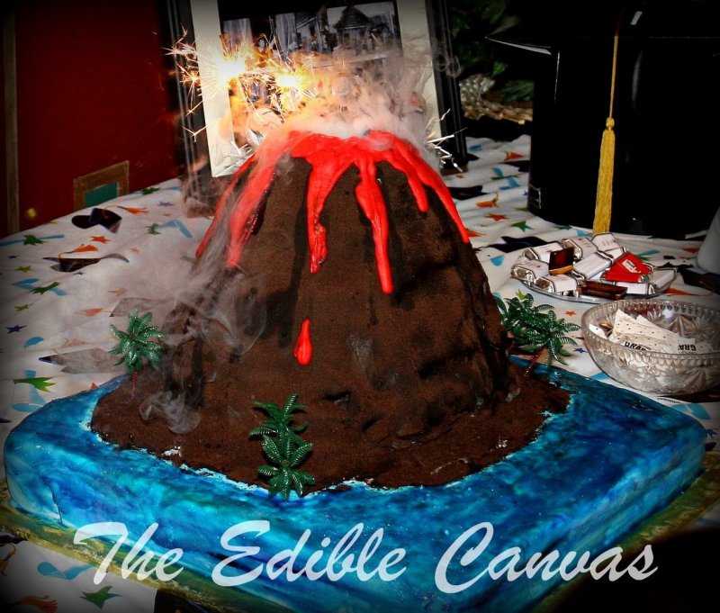 Торт извержение вулкана