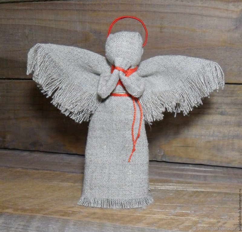 Ангел из салфеток ажурных