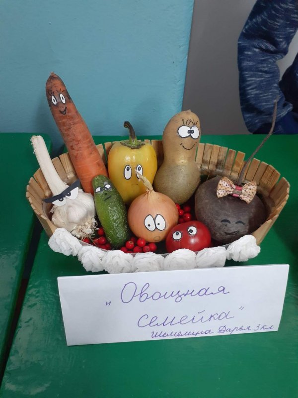 Поделки из овощей и фруктов на выставку