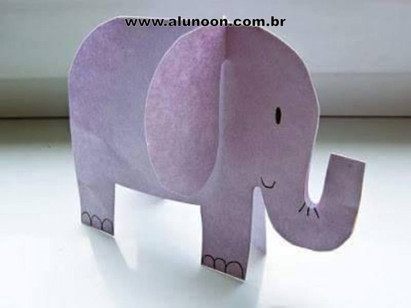 Поделка слон из бумаги