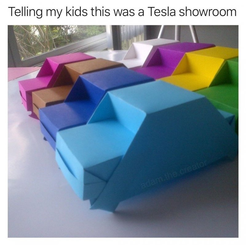 Оригами машина для детей