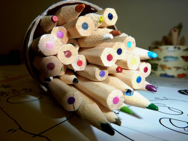 Лепка цветные карандаши