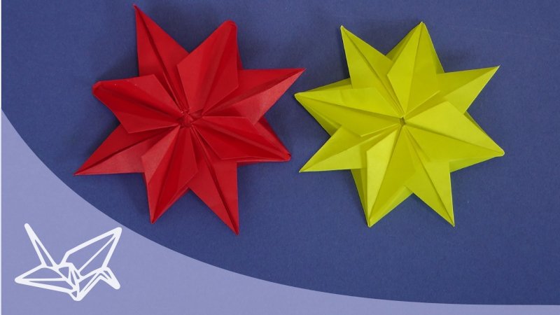 Рождественская звезда оригами