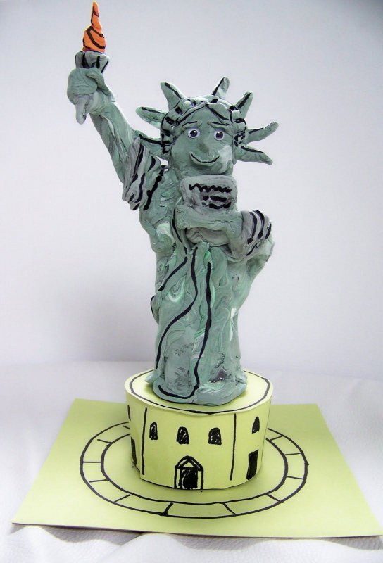 Пластилин статуя свободы