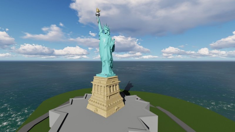 Пластилиновая статуя свободы