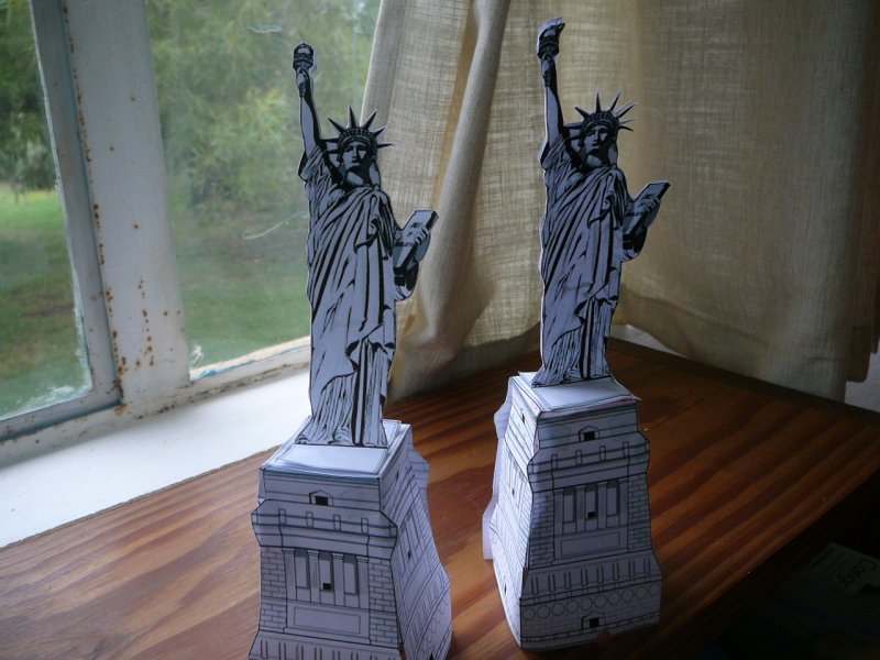 Бумажная модель статуя свободы