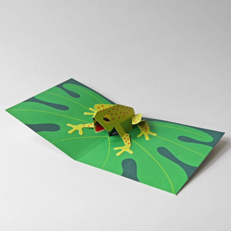 Поделка лягушка из бумаги