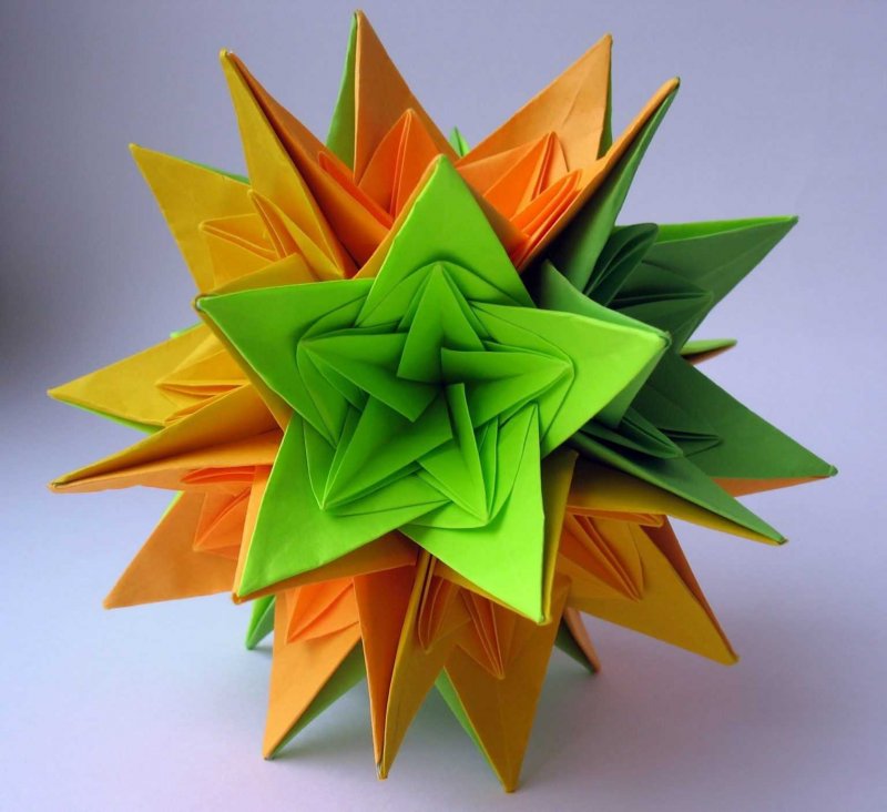 Модульное оригами Kusudama