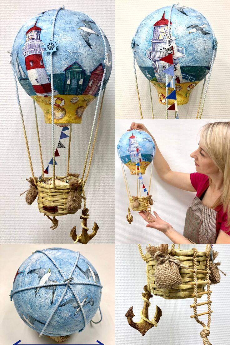 Создаем своими руками воздушные шары с корзиной