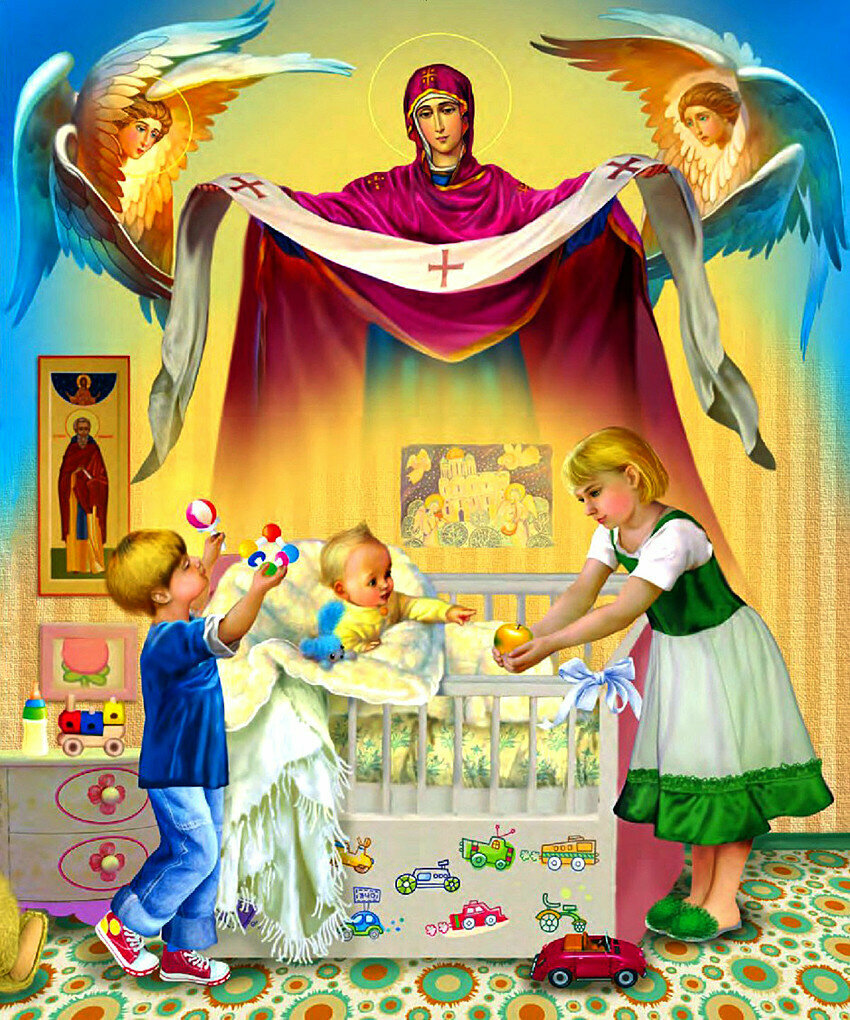 Покров Пресвятой Богородицы для детей