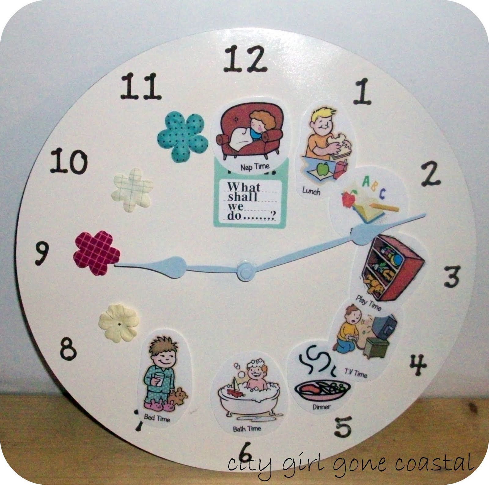 Часы режим дня для детей