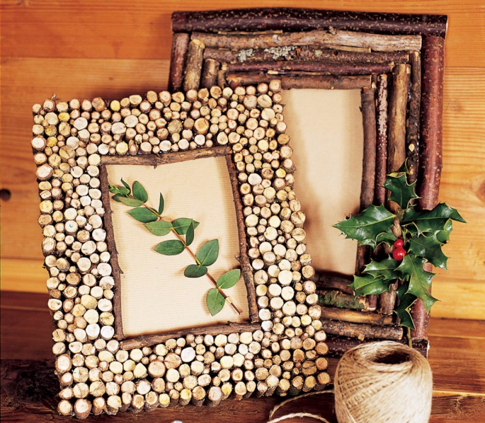 Декор деревянной рамки с помощью молда и полимерной глины