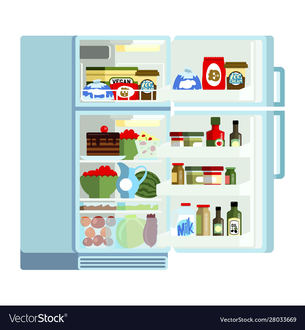 Полки холодильника вектор