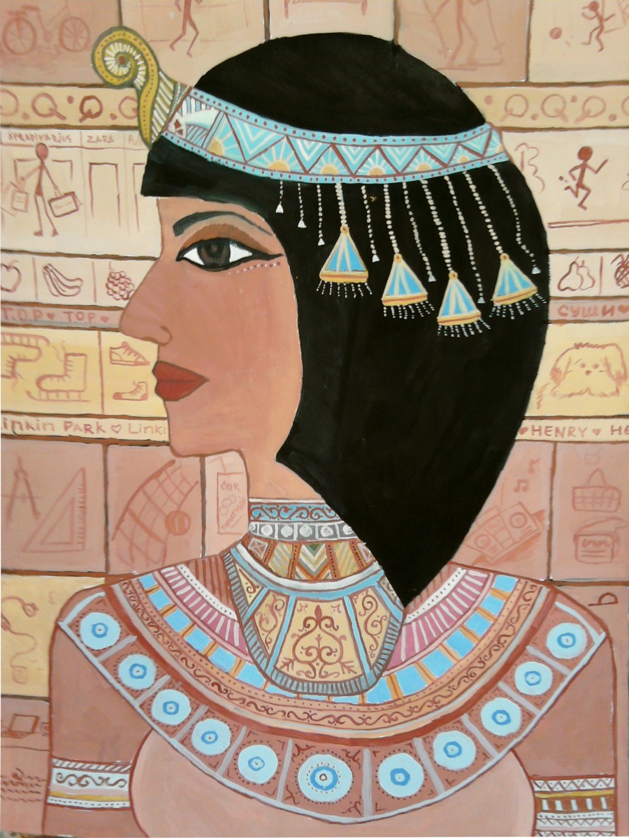 Древний Египет портрет египтянки