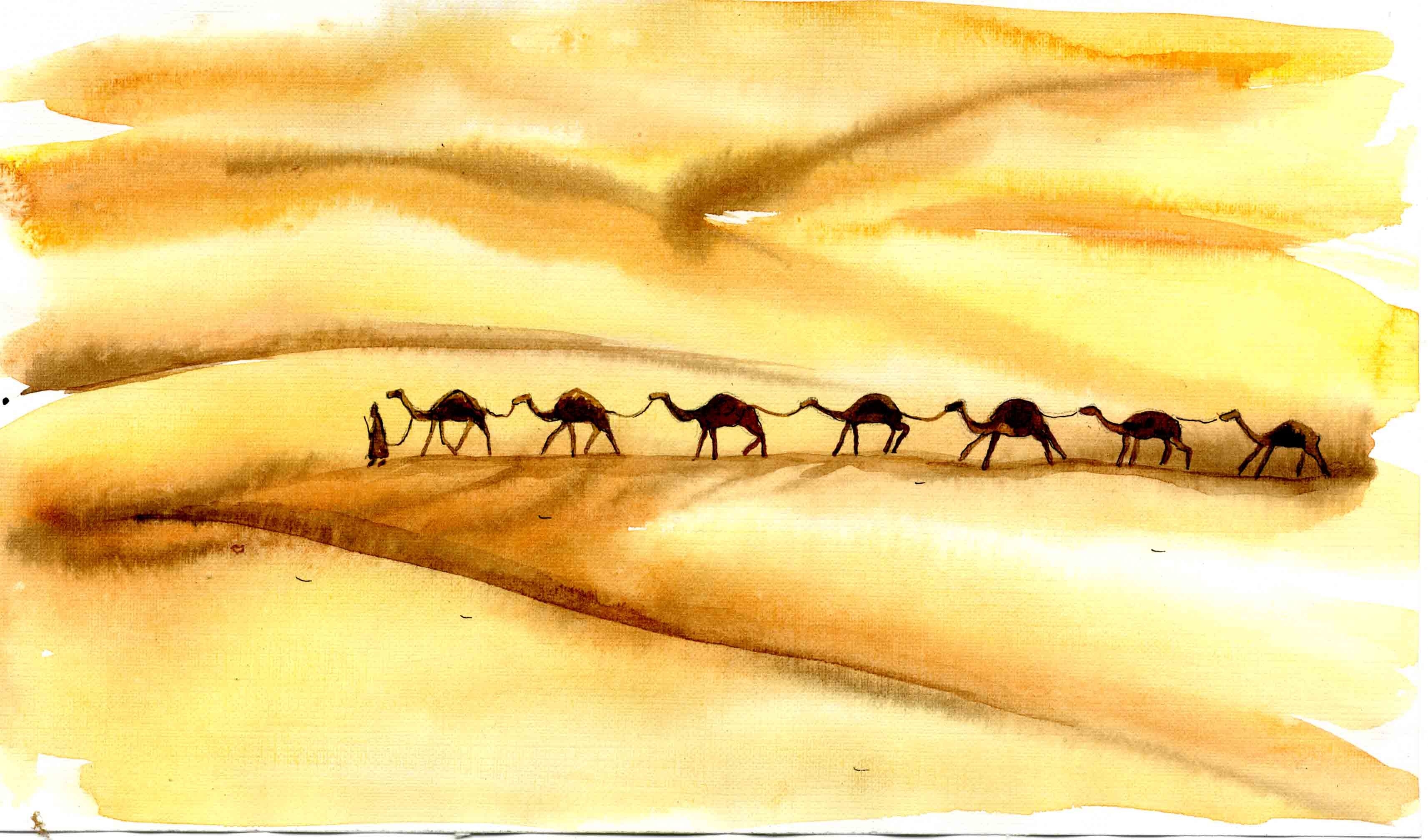 Рисунок пустыни