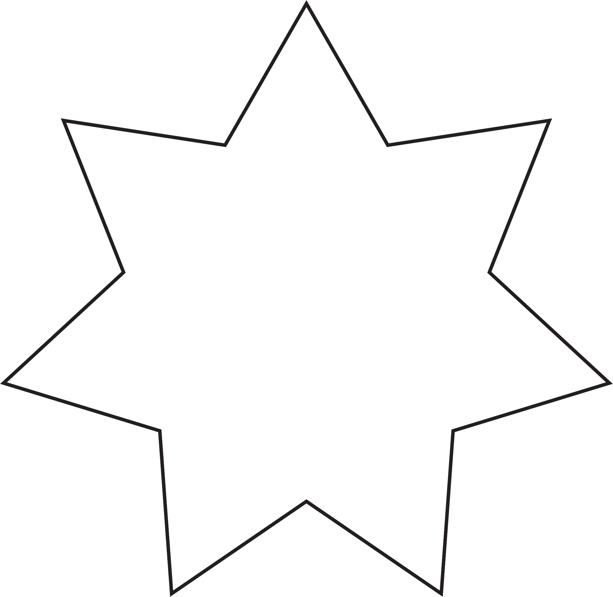 Звезда шаблон