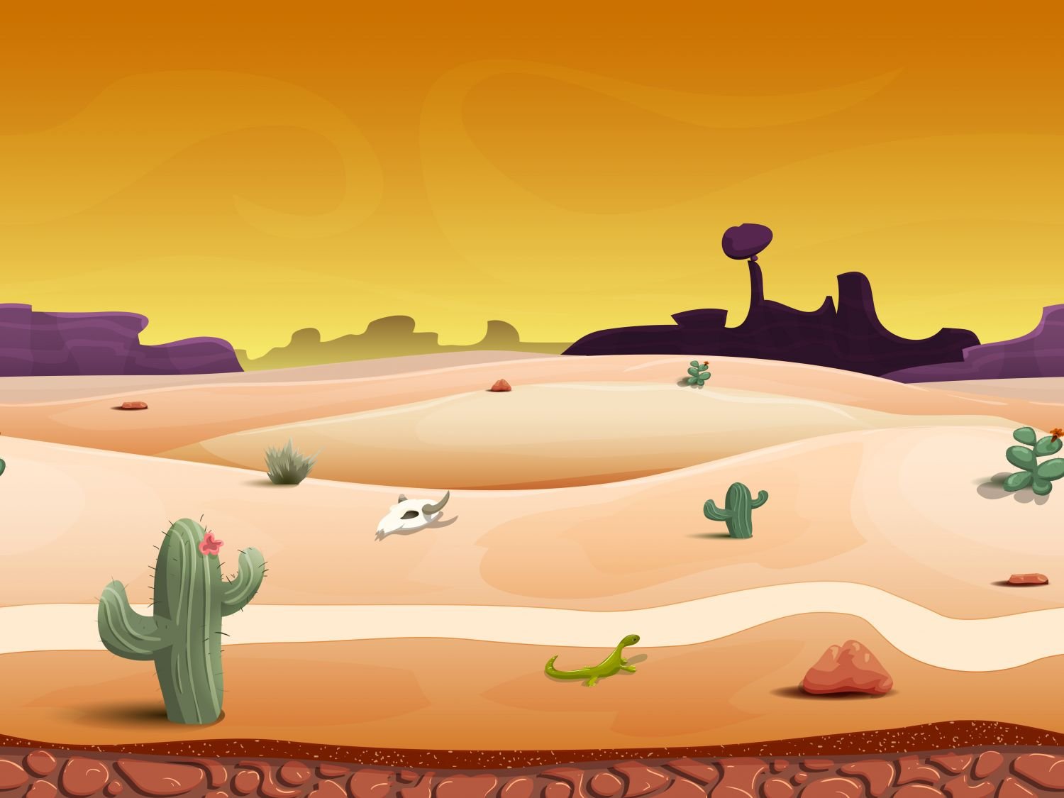 Тропинка в пустыне для детей
