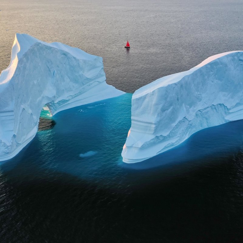 Таяние ледников 2020 в Гренландии