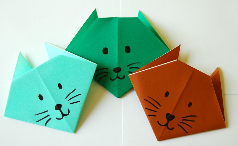 Пенал из оригами для детей