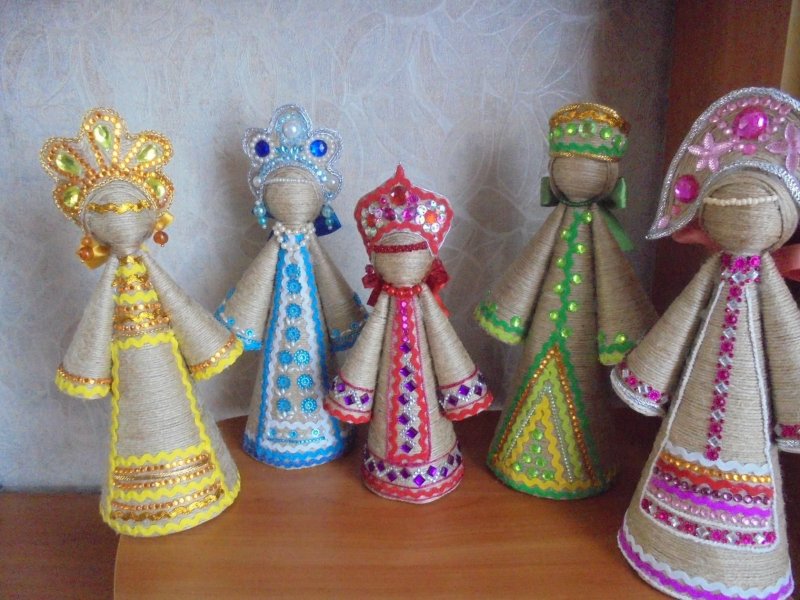 Куклы из джута