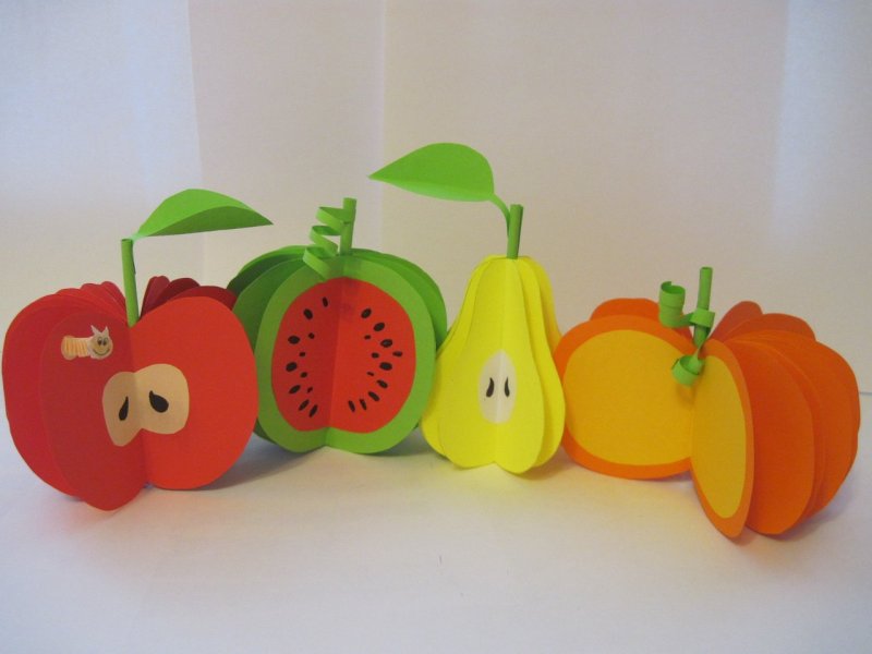 Овощи из пластилина для детей