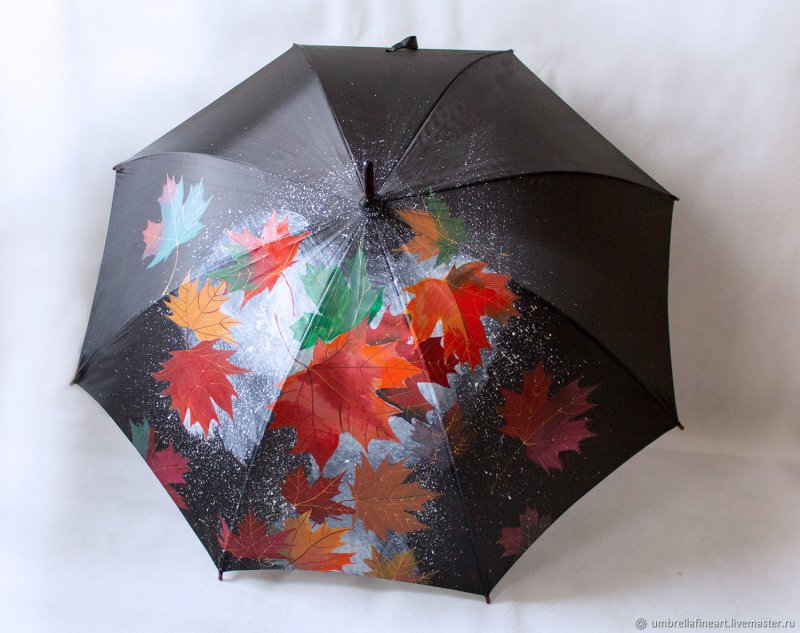 Зонт с листьями