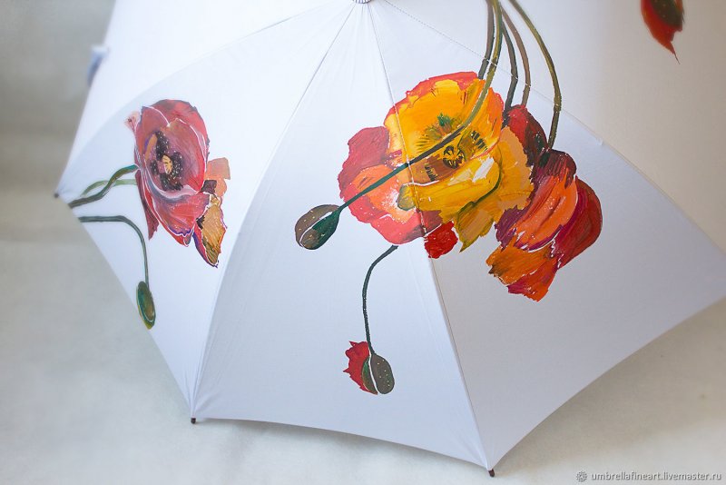Цветы в зонтике декор