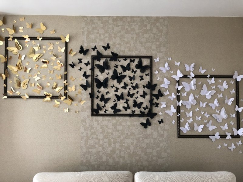 Бабочки на стену декор