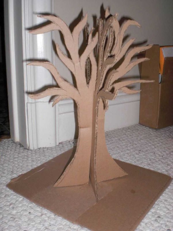 Декоративное дерево из бумаги