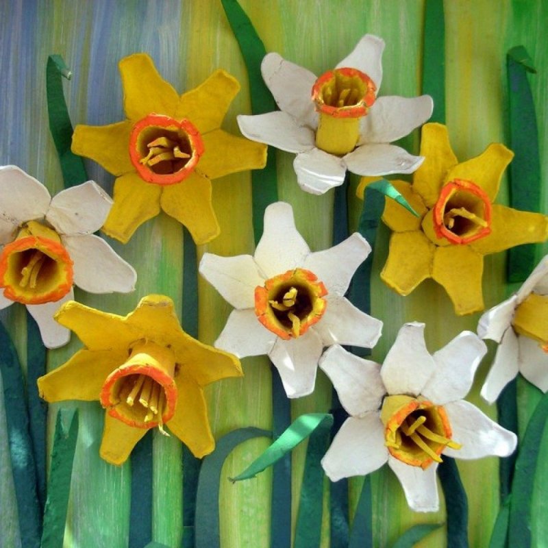 Поделка цветка Нарцисс