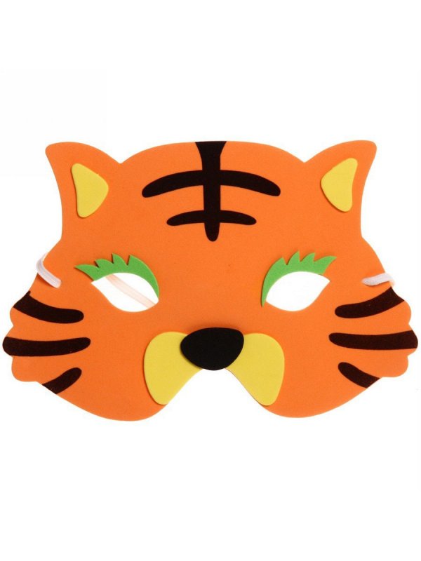 Резиновая маска тигра