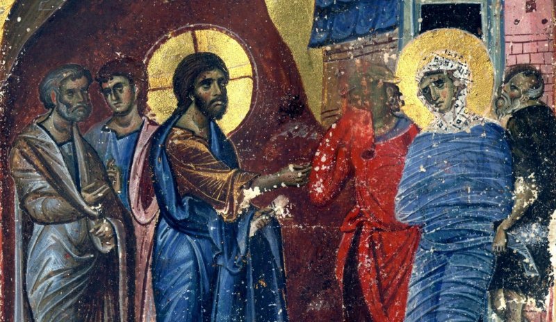Воскрешение Лазаря икона Кирилло-Белозерский монастырь