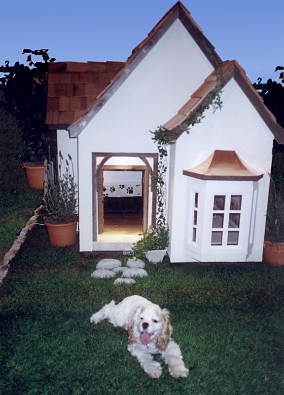 Двухэтажная будка для собаки