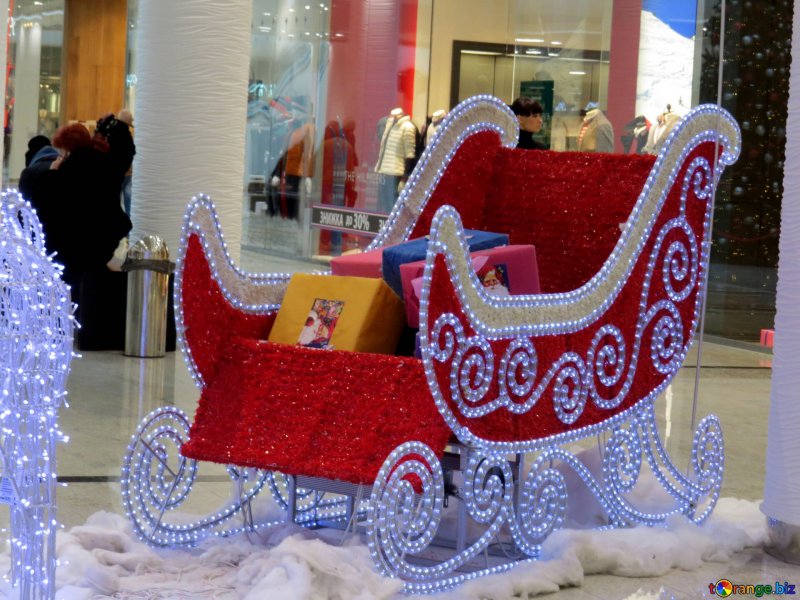 Поделка карета Деда Мороза