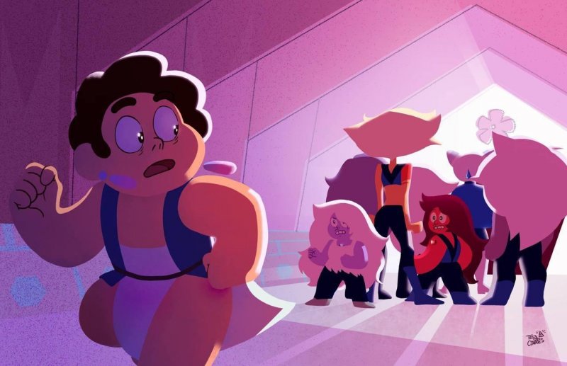 Steven Universe Pink Diamond and Pearl screenshot
