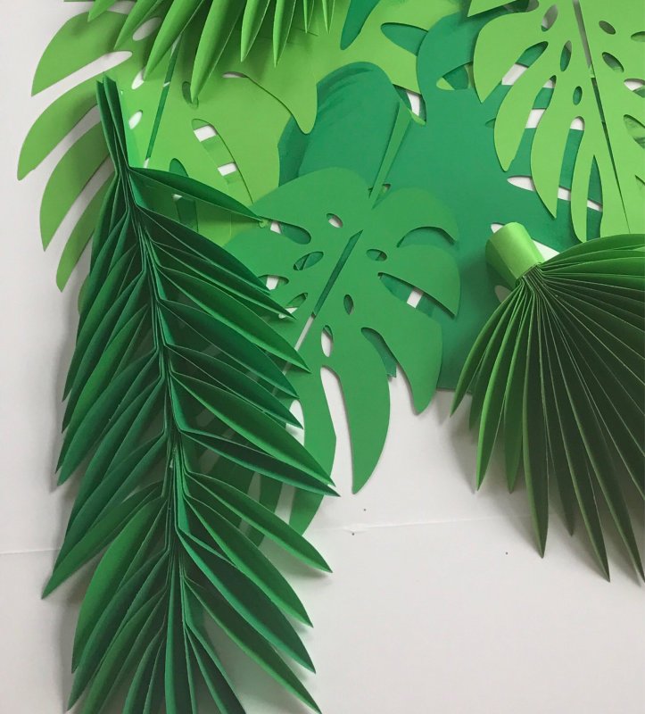Пальмовые листья из бумаги