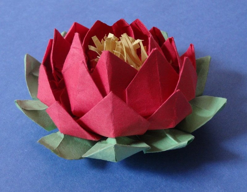 Оригами цветок лотоса