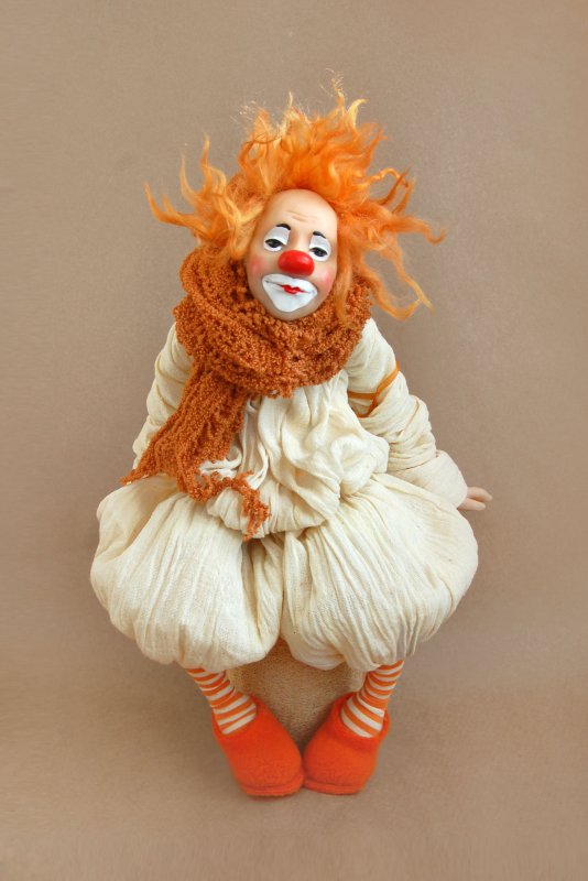 Авторская кукла клоун