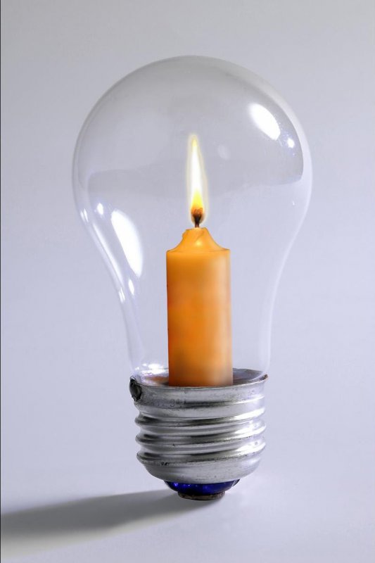 Лампа свеча