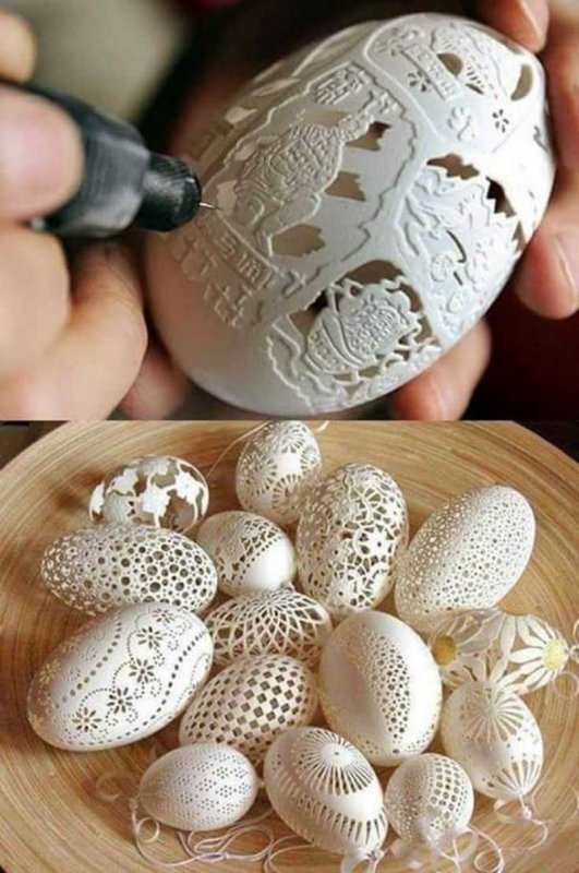 Пасхальные поделки из яиц