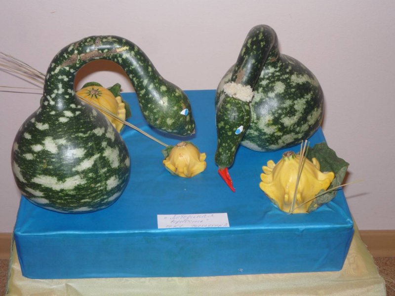 Композиции из овощей на выставку